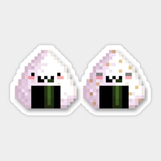 Pixel Onigiri Sticker